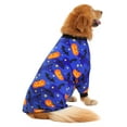 thumbnail image 4 of HDE Dog Pajamas One Piece Jumpsuit Lightweight Dog PJs Shirt for S-3XL Dogs Starry Pumpkins S, 4 of 7