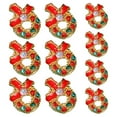 thumbnail image 1 of LNGOOR 10Pcs Christmas Nail Manicure Rhinestone Xmas Cartoon Design Elk Bells Christmas Tree Alloy Rhinestones Nail Accessories, 1 of 8