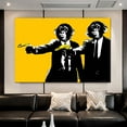 thumbnail image 2 of Wall Art Painting on Canvas Funny Monkey Banana Gun Wall Decor Novel Monkey Painting For Livingroom Bedroom Decoration Framed Painting Ready to Hang, 2 of 7