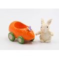 thumbnail image 3 of Conejo de cerámica fina en carrito de zanahoria Salero y pimentero 4 1/4" L, 3 of 9
