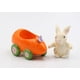 thumbnail image 3 of Conejo de cerámica fina en carrito de zanahoria Salero y pimentero 4 1/4" L, 3 of 9