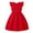 Red, variant on Kids Dress Summer Casual Dress Sleeveless A Line Button Down Ruffle Hem Striped Baby Girl Dresses Hot Pink 9 Years-10 Years
