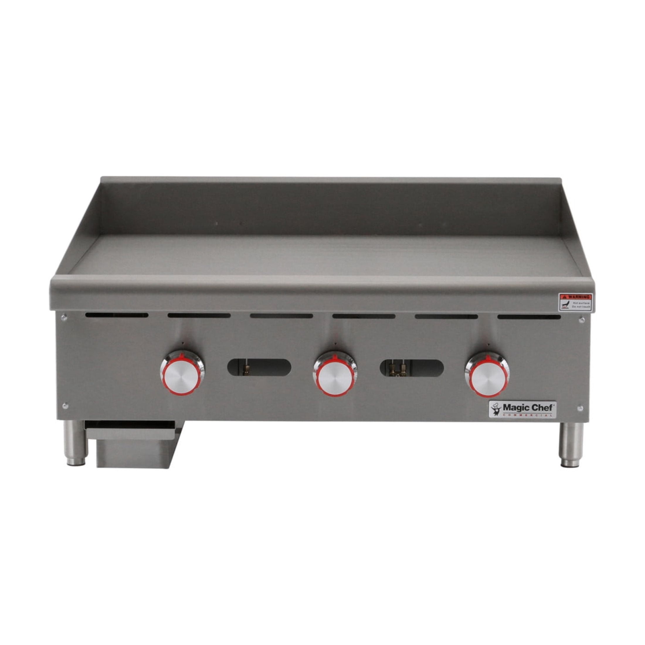 Magic Chef Commercial 36 in. Commercial Thermostatic Countertop Gas Griddle in Stainless Steel