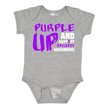 

Inktastic Purple Up Epilepsy Gift Baby Boy or Baby Girl Bodysuit