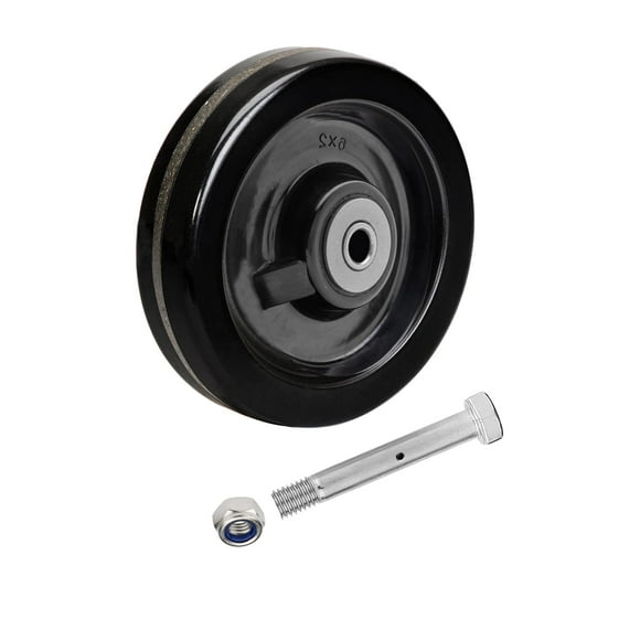Roue Phénolique 6 Pouces"x2" pour Cric de Remorque avec Grande Capacité 1200 LB Haute Résistance d'Équipement pour Chariots Lits Plats Cric de Remorque