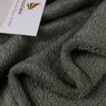 thumbnail image 5 of PiccoCasa Fluffy Fleece Shaggy Blanket Sherpa Throw BlanketSofa Bed Dark Gray King(108"x90"), 5 of 7