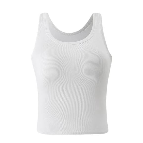 Top George para Mujer con Copas Blanco Talla CH