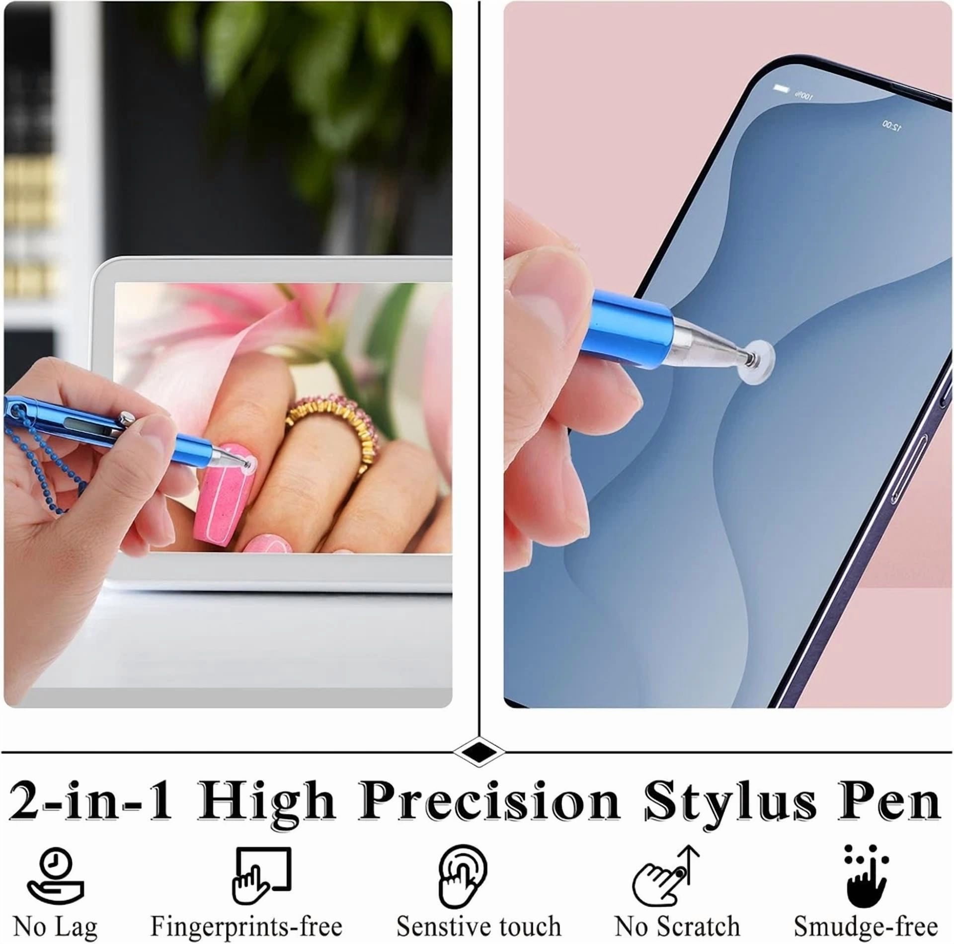 CIRCLE- 5 Pack Stylists Pens For Touch Milky White, Rose Gold, Black, Blue, Silver