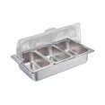 thumbnail image 2 of Tnarru Buffet Chafer Set Chafing Buffet Chafer Set Parties Catering Events Banquet Rectangular Catering Stainless Steel Chafing Dish 3 slots, 2 of 8