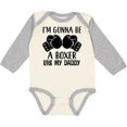 thumbnail image 3 of Inktastic Boxer Like Daddy Boxing Boys or Girls Long Sleeve Baby Bodysuit, 3 of 5