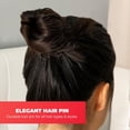 thumbnail image 2 of Bobby Pins - 30 Pack - Black - 1.95 Inches - Beautiful Twist Hair Accessories for Women and Kids - Easy Bobby Pins for Fast and Secure Buns, Messy Styles, and Updos, 2 of 8