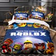 thumbnail image 1 of SinKeeU Housse de Couette Roblox Ensemble Trois Pièces, Housse de Couette 3D, Ensemble de Literie, Microfibre, 1 of 3
