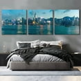 thumbnail image 6 of Epic Art 'Hong Kong Twilight' by Epic Portfolio, Acrylic Glass Wall Art, 3 Piece Set, 108" x 36", 6 of 8