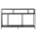 thumbnail image 2 of Evelyn&Zoe Gunmetal Gray Console Table, Black, 2 of 10
