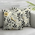 thumbnail image 3 of PHYHOO Short Plush Pillow Covers Nature Plant Flower Botanical Branch Square Pillow Case for Bedroom, Sofa, Car Decoration Both Sides, 3 of 5