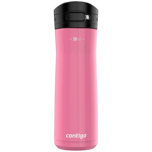 Contigo Jackson Chill 2.0 Stainless Steel Water Bottle with AUTOPOP Lid, 20 Ounces, Azalea