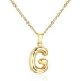 thumbnail image 7 of Jimin Initial Necklace for Women Gold Bubble Letter Necklace Balloon Necklace Large Bubble Puffy Charm Bead Chain Necklaces Christmas Birthday Gifts for Mum Daughter Girlfriend Sister Wife, 7 of 7
