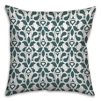 Creative Products Dark Teal Abstract Spun Polyester Throw Pillow - 18x18