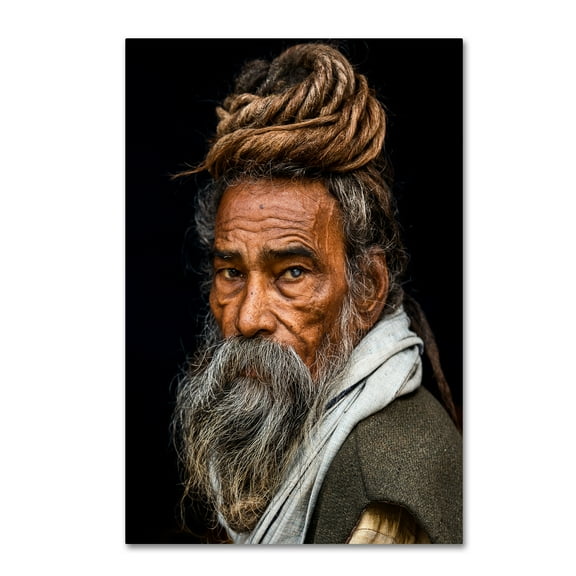Trademark Fine Art 'Portrait Of A Sadhu' Canvas Art by Rakesh J V