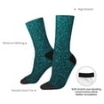 thumbnail image 4 of Rateoe Navy blue sparkling for Women Casual Calf Socks - Cute Crew Socks - Thin Soft Above Ankle Socks Size 5-11, 4 of 6