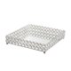 thumbnail image 1 of Bandeja cosmética rectangular de cristal Estante de almacenamiento de joyas Espejo - Bandeja de almacenamiento (25 * 15 * 6 cm), 1 paquete, Plata, 1 of 2