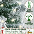 thumbnail image 4 of Yaheetech 9Ft Pre Lit Artificial Christmas Tree with Foldable Stand, Green, 4 of 7
