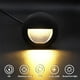 thumbnail image 3 of Recessed 3W LED Wall Light, Warm White, Waterproof Aluminum Stair Steps, 230V, Black (Set of 4), 3 of 5