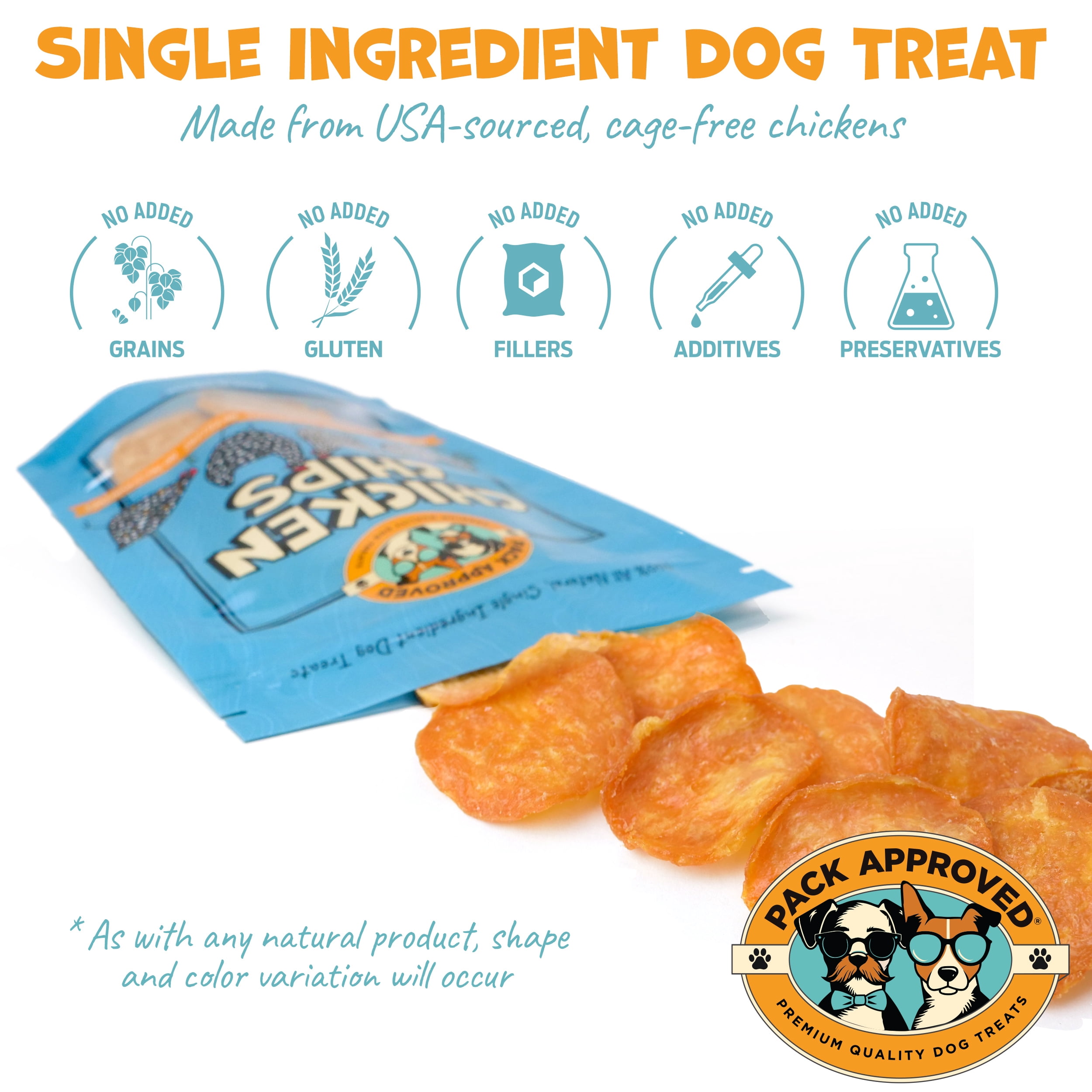 Pack Approved Chicken Training Treats for Dogs, 12 oz Bag