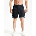 thumbnail image 2 of NELEUS Mens 6" Athletic Shorts Quick Dry Mesh Running Workout Shorts with Pockets,Black+Gray+Navy Blue,US Size L, 2 of 7