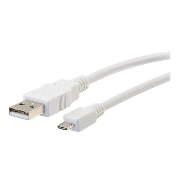 1FT USB2 A M TO MICRO USBB M WHT