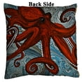 thumbnail image 2 of GCKG Octopus Pillowcase,Red Octopus Reversible Mermaid Sequin Pillow Case Home Decor Cushion Cover 18x18 inches, 2 of 3
