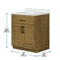 thumbnail image 3 of Ove Decors Athea 30 W x 22" D Freestanding Bathroom Vanity with Sink, Almond Latte, 3 of 12