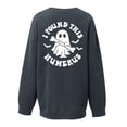 thumbnail image 5 of VBARHMQRT Neon Sweatshirt Womens Letter Print Crewneck Pullover Hoodless Sweatshirt Fall Long Sleeve Sweatshirts Top Blouse, 5 of 5