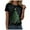 Dark Green, variant on Drie Loose Fit Crewneck Short Sleeve Tops Fall Casual Blouse 2025 Basic Tee Beach Christmas Early Fall Fashion Green,L