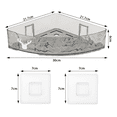 thumbnail image 2 of Estante Para Baño De Organizador De Esquina Para Baño 2 Pcs Xtellar transparente, 2 of 4