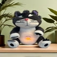 thumbnail image 2 of Stock soothing new breath light sound cute leering cat music early education doll stuffed animals, 2 of 4