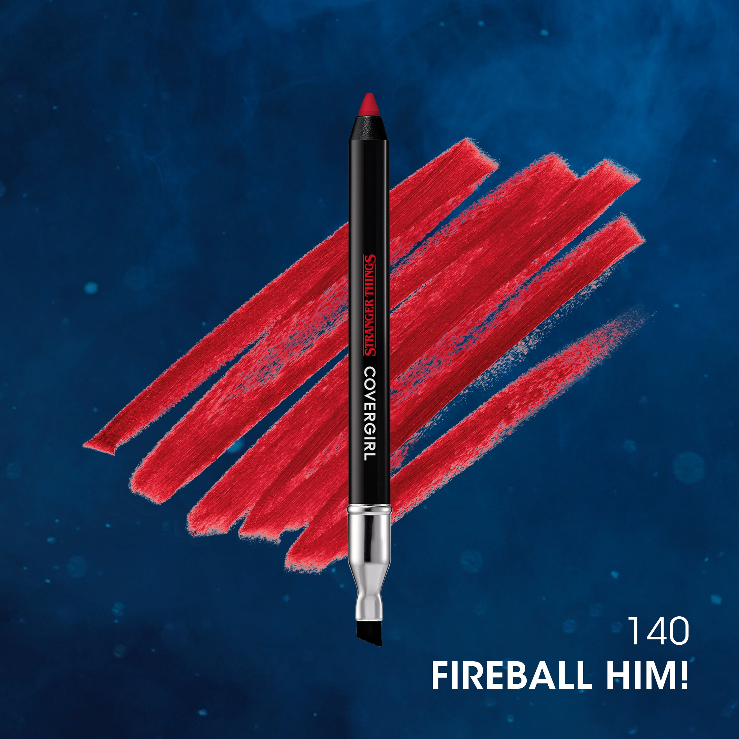 COVERGIRL x STRANGER THINGS UpsEYE Down Kohl Eyeliner, 140 Fireball Him!, 0.03 oz