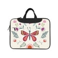 thumbnail image 2 of YFYANG 14 inch Universal Laptop Bag Oxford Cloth Laptop Sleeve, Multi-functional Spring Butterfly Flower Doodle Notebook Computer Messenger Bag Handbag, 2 of 8