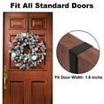 thumbnail image 6 of DUNCHATY Extra-Large Wreath Hanger for Front Door - Adjustable 15-25 Inch Door Hook Organizer, Holds 20 lbs for Christmas/Easter Wreaths & Decorations, Metal Over-Door Hanger, 1-Pack, Nickel, 6 of 8
