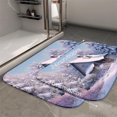 thumbnail image 2 of 1pc Snowy Cottage in the Woods Absorbent Non-Slip Bathroom Thickened Flannel Rug Decor,Soft,Quick Drying,Suitable For Indoor/outdoor Use,Bathrooms,Bedrooms,Kitchens,Terrace,Laundry Rooms,16"x24", 2 of 9