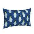 thumbnail image 2 of Balery Beautiful King Penguin Pattern Pillow Covers,Bed Pilowcases,Reversible Plush Throw Pillow Covers End Pillow Encasement,Pillow Case - 16"X24", 2 of 9