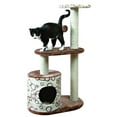 thumbnail image 3 of TRIXIE Casta Brown Cat Tower with Scratching Posts, Condo, Two Platforms, Dangling Pom-Pom, 3 of 4