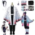 thumbnail image 2 of Disfraz de Anime Demon Slayer Kochou Shinobu para adultos, conjunto de peluca Kimetsu No Yeyang Kostum, Kimono Seragam, Halloween, 2 of 4