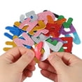 thumbnail image 3 of Alphabet Foam Stickers, 52Pcs Letters A-Z EVA Self Adhesive Glitters Foam Shape Sticker Craft Supplies for Scrapbook Card DIY Making Home Decor, Pink, 3 of 6