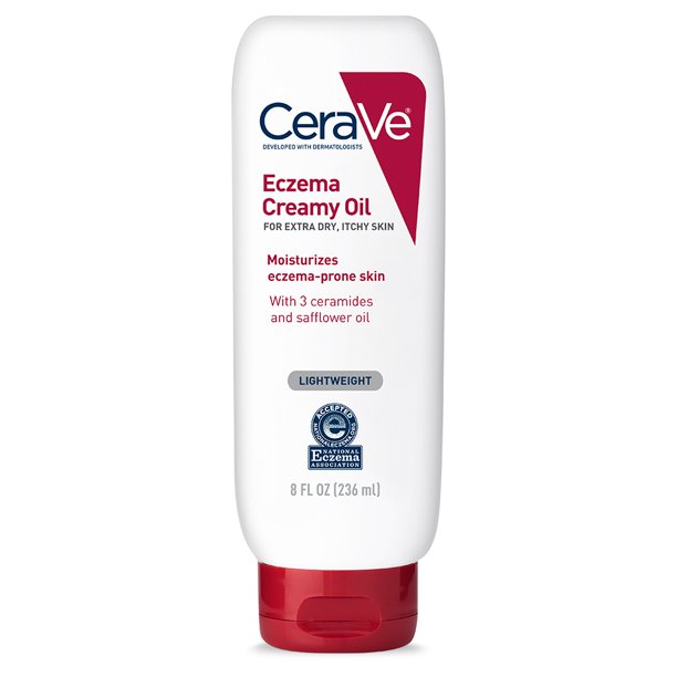 Cerave Eczema Creamy Oil For Dry Itchy Skin 8 Oz Walmart Com Walmart Com