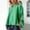 Green, variant on Tweang Women's Cotton Tops 3/4 Sleeve Boho Loose Basic Solid Tunic Tops Cotton Linen Button Down Dress Shirts Womens 3/4 Sleeve Button Down Shirts Long Sleeve Textured Collared 3/4 Sleeve Green L