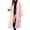 Pink, variant on Women's Over the Knee Length Plush Overcoat, Long Fuzzy Coat, Oversized Faux Fur Jacket, Winter Warm Coat, Casual Lounge Coat, Plus Size Outerwear Black L