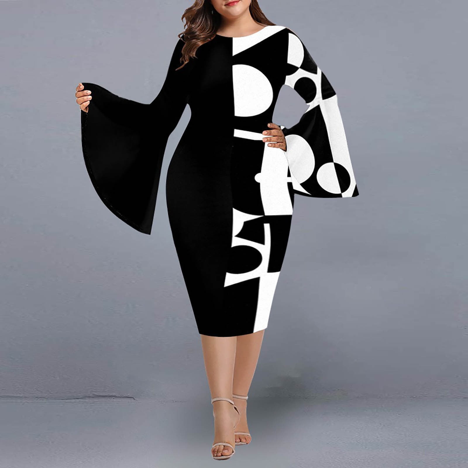 patchwork swing dress