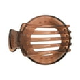 thumbnail image 4 of Unique Bargains 1 Pc Fashion Round Hollow Hair Clips Hairdo Clip Brown, 4 of 5