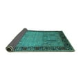 thumbnail image 2 of Ahgly Company Indoor Square Oriental Turquoise Blue Traditional Area Rugs, 7' Square, 2 of 4